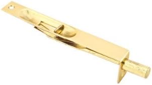 Emtek 8505 4 Inch Flush Bolt with Square Corners, Polished Chrome