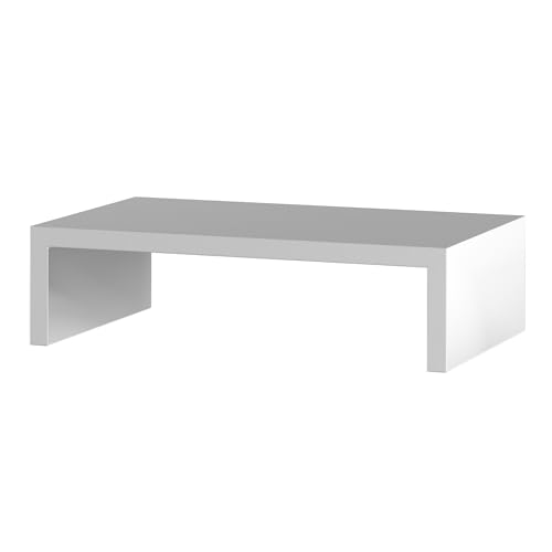 Suporte Mesa Para Monitores Organização Tela Computador MDF Branco