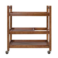 Image of 3-Tier || Premium Metal Kitchen Serving Trolley with Wheels|| Barcart Trolley, Serving Trolley, Utility Cart with Wheels for Kitchen, Dining Room, bar or Living Room