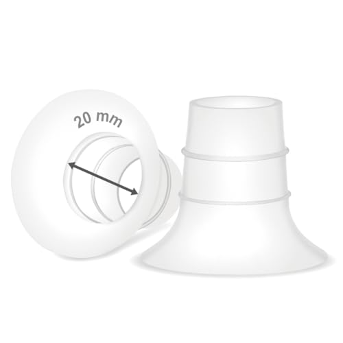 Image of Maymom 20 mm Flange Insert Compatible with Elvie Single/Double Electric, Elvie Stride Cup (24mm), Compatible with Medela PersonalFit Flex Shield, Not Original Elvie Replacement Parts