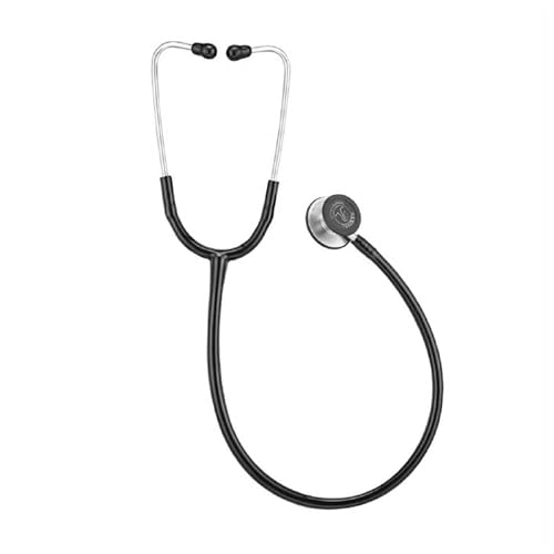 Image of Revival Resonance-LD Dual Head Stainless Steel Stethoscope - High Acoustic Sensitivity, Tunable Diaphragm, Extra Soft Ear Knobs, Latex-Free Tubing - For Doctors, Nurses, Paramedics & Medical Students (BLACK)
