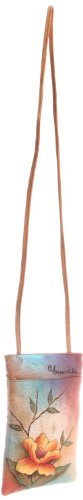 Image of Anuschka Women's Leather Crossbody Bag - Hand-Painted Genuine Leather Handbag with Pockets for Everyday Use - 448