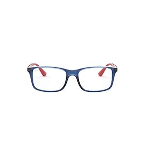 Ray-Ban 0RY 1570 3721 49 Lunettes de Soleil, Bleu (Transparent Blue), Mixte Enfant