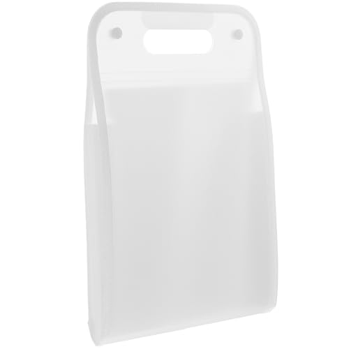 KESYOO 手提縦型拡張式ファイルフォルダー 仕切り付き 書類整理用アコーディオンファイル レや請求書の収納に 破れにくく変形防止の耐久