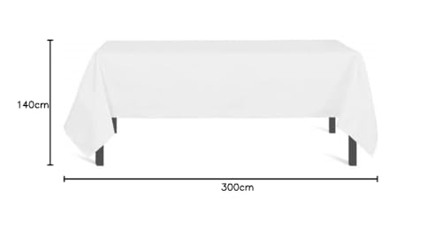 Soleil d'ocre Tovaglia Antimacchia, Bianco, 140 x 300 cm - immagine 6