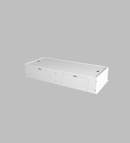Image of Cyprus Multipurpose Diwan /Single Bed with Storage | Engineered Wood | Single Box Bed | White Finish | Space-Saving Design | Easy Knock-Down Assembly