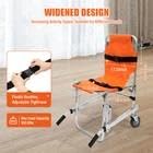 EMS Silla de escalera de aleación de aluminio, capacidad de carga plegable, silla de emergencia para personas mayores y discapacitados, capacidad de carga máxima 159 kg