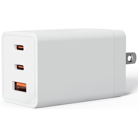 Type C Charger Block 67W, SURNICE Foldable Triple Port USB C Wall Charger Fast Charging for i Phone 15/15 Pro/14/14 Pro Max/13, Galaxy, i Pad (Cable Not Included) Cover