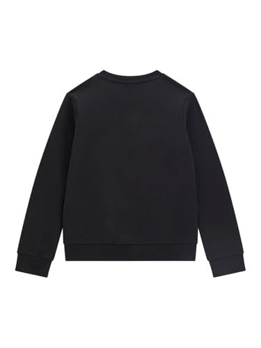 GUESS Boys' Crewneck Sweatshirt with Flocked Triangle Logo2