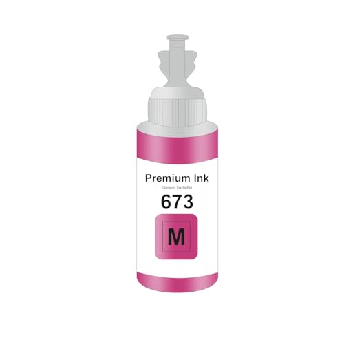 Image of Duplex DTC T673 Compatible Refill Ink for Epson L805, L800, L1800, L810, L850 Printer - Compatible Ink Bottle for Epson T673 Ink Code (T673 Magenta Ink 1 Pcs)