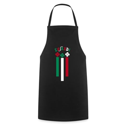 Spreadshirt Euskadi Croix Et Couleurs Basques Tablier Cuisine, taille unique, noir