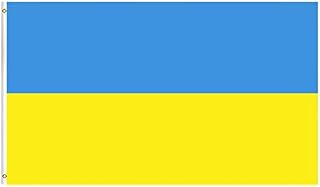 Ukraine Flag 5ftx3ft with Eyelets,Ukraine National Flag,Ukrainian Flag Large Ukrainian Decorations Ukrainian National Flag Banner Bunting for Parade,Festivals Celebrations,Garden Home Decoration