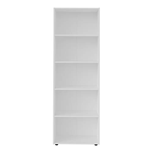 Estante Livreiro com 5 nichos MULTY cor Branco - Artely