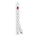 CyberPower GS60304 Power Strip 6-Outlets 3-Foot Cord White