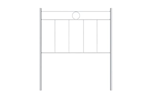 Cabecero de Forja LM | Color Blanco | Medida: 90 cm