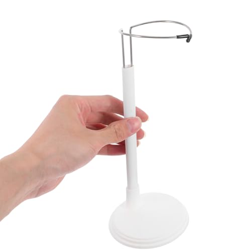 Image of 4 Pack Adjustable Doll Stand for 8 to 12 Inch Dolls, White Plastic Support Holder Action Figure Display Holder Support Base for Displaying Collectibles
