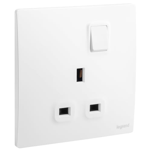 LEGRAND MALLIA SENSES 13A 1 GANG SWITCHED SOCKET MATT WHITE