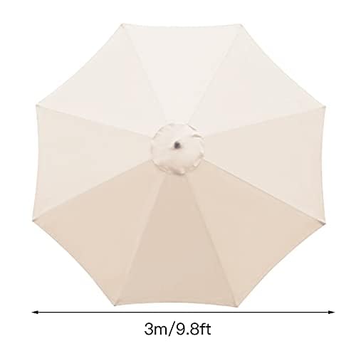 Earnmore Giardino Ombrellone Sostituzione Copertura (2m/3m, 6/8 Braccia) | Telo di Ricambio con Protezione Solare per Piscina, Terrazza, Esterni