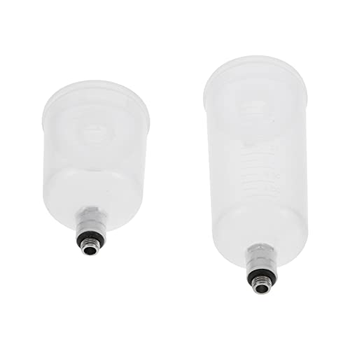 Image of Plastic Containers Plastic Containers ers PCS Spray Airbrush Pigment Cup air Spray Paint Cup Refillable Airbrush Paint