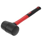 BETOOKY Gummihammer Handwerkerhammer mit Stabilem Tpr Griff und Flacher Schlagfläche 8 Oz für...