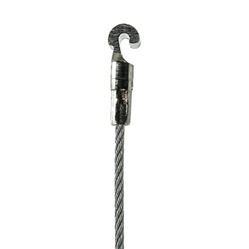 Image of Steel Picture Hanging Cord 2mm Diameter 72-Inch with Small Hook - Compatible with TR100 Wall Track Picture Hanging System - Supports Up to 28 lbs - 5 Pack