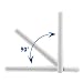 Bingfu WLAN Antenne Dualband 2,4 GHz 5 GHz 3dBi MIMO RP-SMA Stecker Bluetooth Antenne für WLAN-Router Drahtlose Netzwerkkarte USB-Adapter Sicherheit IP-Kamera Videoüberwachung Monitor, Weiß, 2-Stück