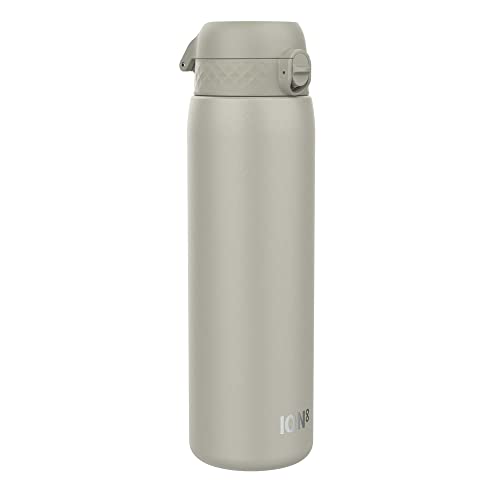 Ion8 Leak Proof 1 Litre Water Bottle, Vacuum Insulated, Grey, 920 Ml 30 Oz #TOP23