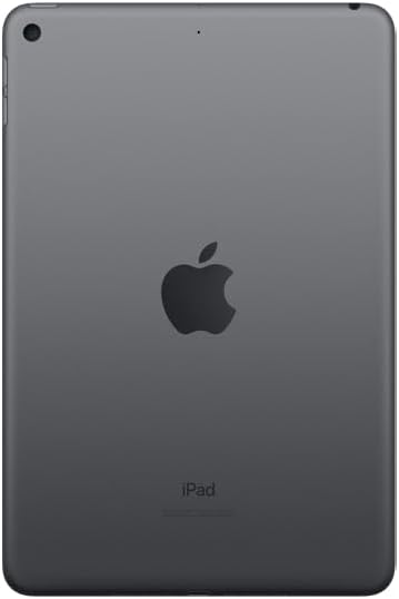 Zurück view of the Apple iPad Mini (2019) showing the camera lens and Apple logo