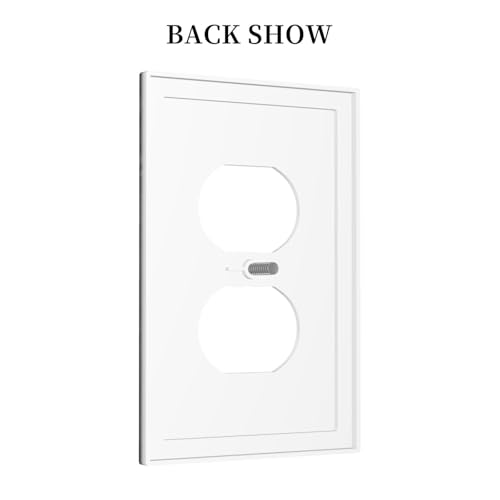 Decorative Outlet Covers Vintage Black Wood Plank Wooden Board 1 Gang Duplex Light Switch Cover Plate Unique Wall Plate Electrical Switch Plate Covers for Farmhouse Bedroom Decor