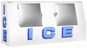 Outdoor Ice Merchandiser, 60 cu. ft., Solid Swing Doors, Cold Wall Refrigeration, 10–20°F, Heavy-Duty Finish