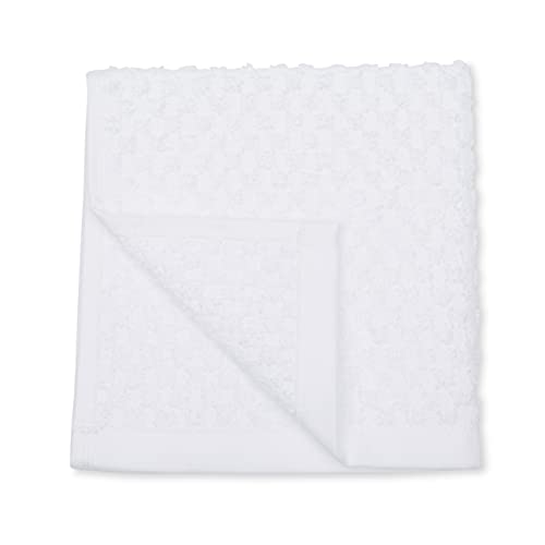 Amazon Basics 100% Cotton Terry Kitchen Dish Cloths, Popcorn Texture - 8-Pack, White #TOP1