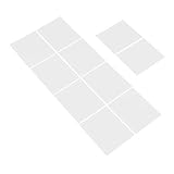 TOBBOMEY 10 Stück LED Lichtdiffusorfolie 2 Zoll 50 Μm Selbstklebend Weiß Blendfreie Deckenlampen Folie für Weiches Gleichmäßiges Licht im Büro und Zuhause