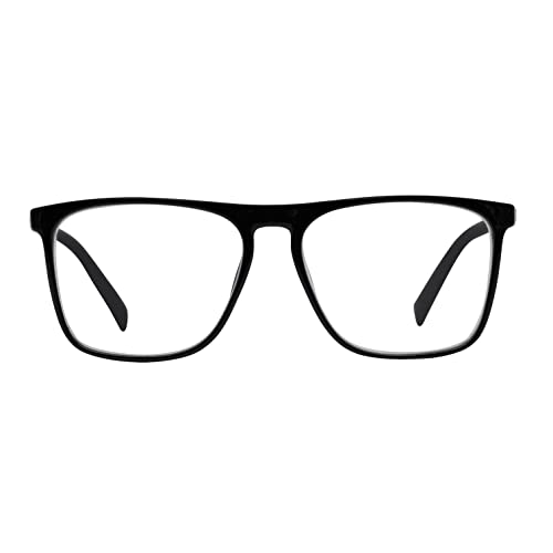 OCCI CHIARI Men's Black Reading Glasses 1.25 Large Readers Glasses for Men Lightweight Glasses Sturdy Hinge (Black, +1.25) - Image 4