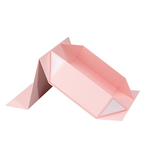 Rsgift Pink Gift Boxes,Collapsible 9.7x7.2x3.3 Inch Gift Box with Lids,Magnetic Closure Matte Textured Finish Box for Wedding,Birthday,Mother's day,Christmas by Rsgift - Image 6