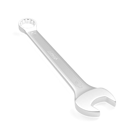 Image of Groz Combination Spanner 12 mm, Length155 mm | DIN 3113 Standards | Chrome Vanadium, Matt Satin Chrome Combination Wrench Tool | CSP /DIN /12G