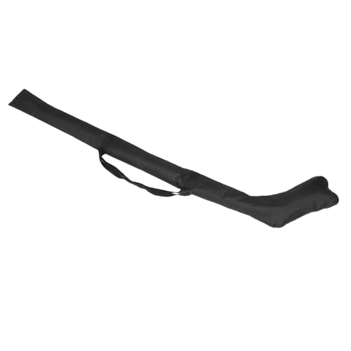 Bolsa para palos de hockey portátil negra para viajes cómodos y entrenamientos diarios