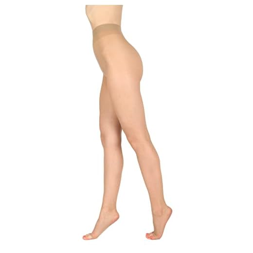 BANANALU zehnfreie Strumpfhose extra dünn 8 Den Toeless transparent Summer Toe 8 Natural M