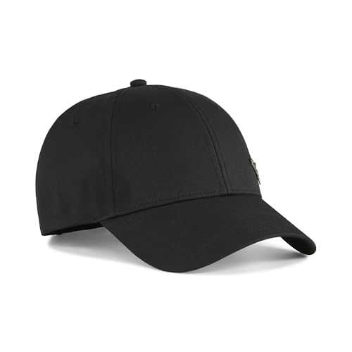 PUMA Unisex Essentials Metal Cat Baseball Cap, V2 PUMA Black, S