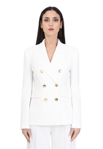 Pinko Pinko Granato Giacca Crepe Stretch con Bottone Metallo
