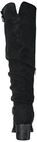 Madden Girl Women's Flaash Knee High Boot, Black Fabric, 9.5 M Us #TOP2