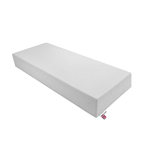 Baldiflex Emporio - Colchón con memoria de 75 x 190 x 20 cm Wimbledon Plus 3 zonas, extraíble con cremallera + cojín de regalo