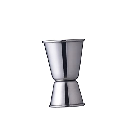 Luxshiny 15/30ml Stainless Steel Double Cocktail Jigger for Bar Restaurant Kitchen