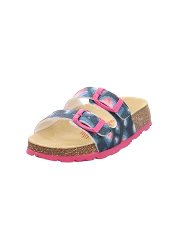 Superfit Mädchen FUSSBETTPANTOFFEL BLAU/MEHRFARBIG 8230