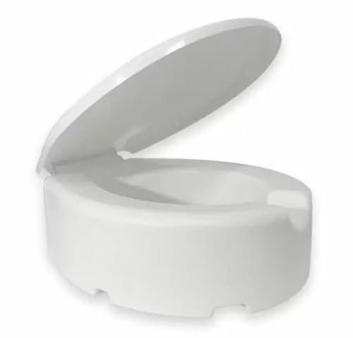 Assento Vaso Elevado Alto 13,5 Idoso Pós Cirurgia C/Tampa