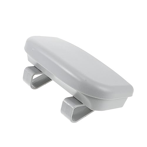 Porta Occhiali da Sole per Auto Grigio Organizer Visiera Multifunzionale con Doppia Fibbia Antiscivolo Custodia Protettiva per Montature e Sole Adatta Molti Modelli