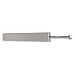 Extendable steel / aluminum closet valet rod,  satin nickel, 14"