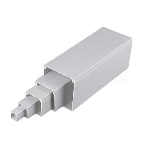 Cubierta para cables, escondite de cables en esquina, pintable, para organizar cables detrás de la TV (20 x 20 mm), 2 unidades de 1 m cada una miniatura 1