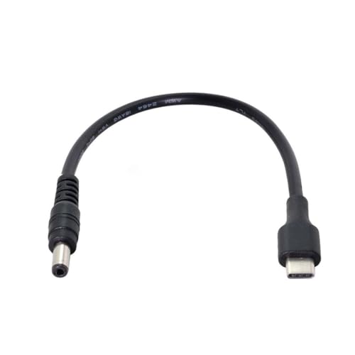 chenyang - Extension cable to charge a MacBook with USB-C 3.1 from a wall outlet 5.5 V DC/2.5 mm - 20 cm, 5.5*2.5mm BLACK, 20cm