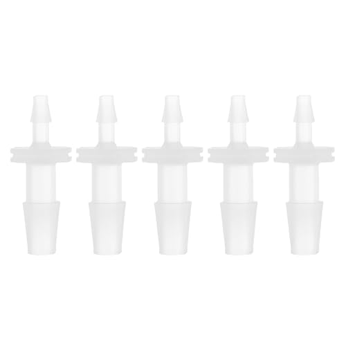 HEROFFIX 5 Pcs Aquarium Plastic Hose Barb Fitting 1/8