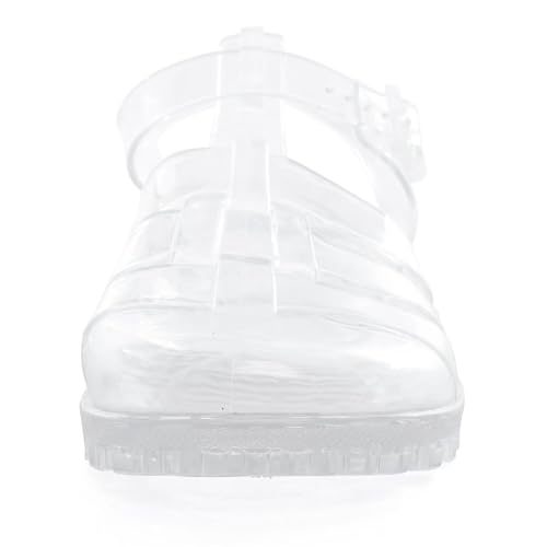 Image of Hee grand Crystal Jelly Heel Sandals for Women Summer Beach Jelly Shoes